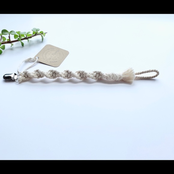 Macrame Pacifier Clip - Picture 2 of 2